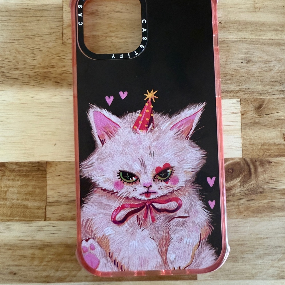 Casetify Pink and Black Cat Party Tablet Case
